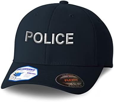 Pălării FlexFit pentru bărbați și femei Poliție în stil Polyester Tad pălărie de baseball