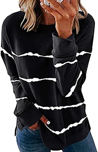 Mitaloo Womens Crewneck Hanorace Cămăși cu mânecă lungă Cămăși de topuri de pulovere libere
