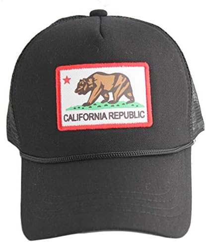 California Republica Stat Pavilion Baseball Camionagiu Cap Pălărie Negru