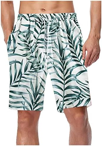 Pantaloni scurți de plajă întinse pentru bărbați plus dimensiuni costum de baie de baie Shout rapid uscat pe plajă, pantaloni scurți de boxer de plajă cu tracțiune