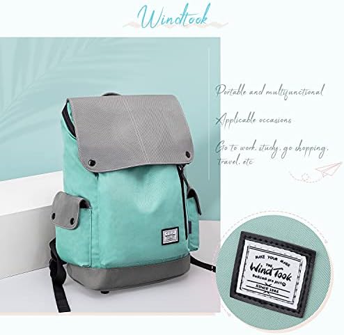 Rucsac windtake pentru femei adolescenți fete școală colegiu Geantă de carte călătorie lucru Daypack geantă pentru Laptop cu