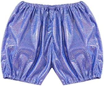 Mufeng Kids Girl Sharts Metalice Pantaloni scurți Pantaloni Hot Hot Gimnastici Pantaloni scurți Cheer Booty Pantaloni scurți