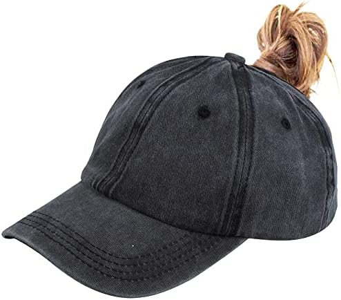 Eohak Coada De Cal Baseball Hat Distressed Retro Spălate Femei Twill
