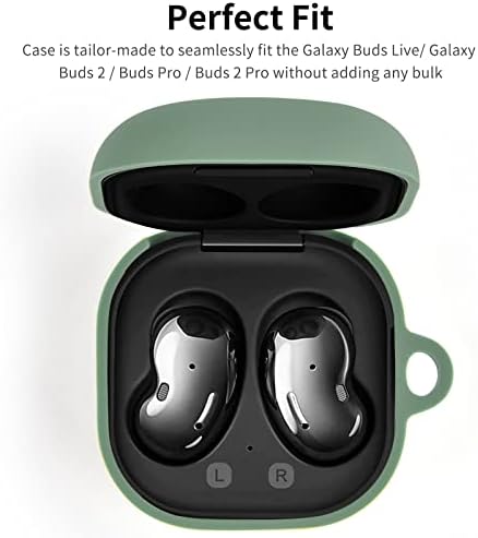 Caz Filoto pentru Samsung Galaxy Buds 2/Buds Live/Buds Pro/Buds 2 Pro, Cute Cinicon Cinubuds de protecție Copertă de protecție cu accesorii POMPOM Cheychain pentru femei (Cactus Green