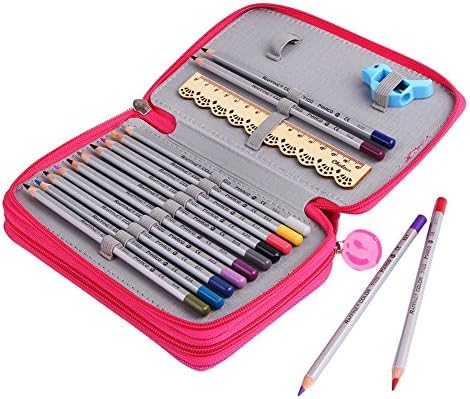 O, cum ar fi Oxford 32 Piese Culori Creion Carcasă pentru Pen pungă Stație Stație Artă Artă Schiță Pencil Piață Geantă de depozitare