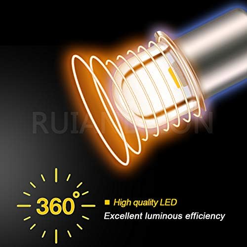 Ruiandsion Upgrade LED LED Bulb 3V p13.5s priză de bază Becuri cu LED -uri calde LED -uri pentru faruri lumini cu lanternă,