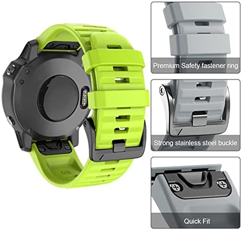 Vevel 22 26mm Watchband Silicon Silicon Curea oficială pentru Garmin Fenix ​​5 5x 5splus 3 HR 6x 6 Pro Watch Proiectare rapidă