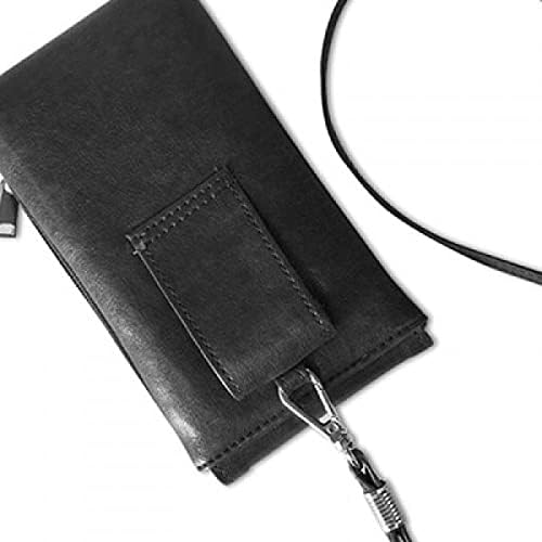 Cultură optsprezece arhati figure de telefon portofelul de portofel agățat pungă mobilă buzunar negru