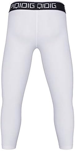 Pantaloni de compresie pentru băieți tineri piqidig 3/4 colanți de baschet sporturi Capris Leggings