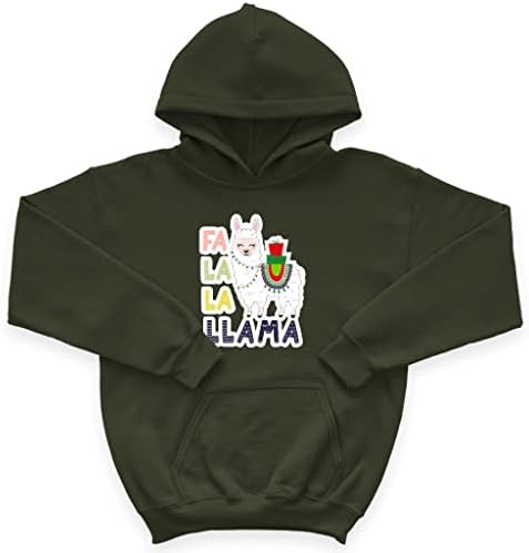 Fa La La La Llama Kids 'Sponge Fleece Hoodie - Llama Kids' Hoodie - Animal Hoodie pentru copii