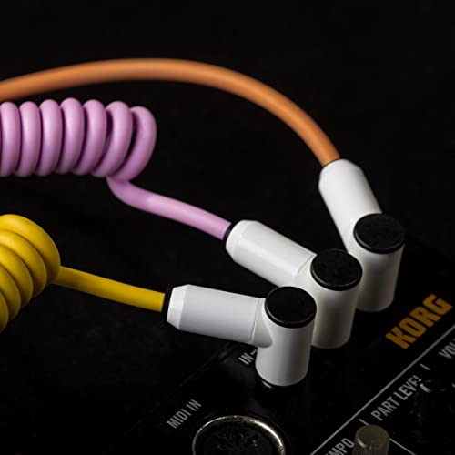 Myvolts Candycod OP-1 / OP-Z Cablu audio special, Mini Jack Mini până la Mini Jack unghiular, Curly 65cm până la 90cm, culoare