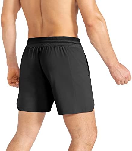 Pantaloni scurți de gimnastică ușoară pentru bărbați Brokig pentru bărbați 5 inch rapid uscat antrenament atletic care rulează