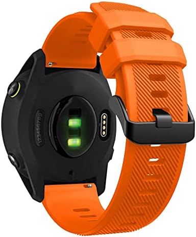 BAHDB Sport Silicon Watch Band Strap pentru Garmin Venu 2, Forerunner745, Vivoactive 4, Fenix ​​Chronos, Înlocuire 22mm Banda de mână
