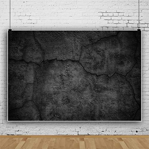 Yongfoto 10x9ft fundal Abstract Negru gri beton perete fundal Grunge vechi ciment perete fundal pentru fotografie negru caramida