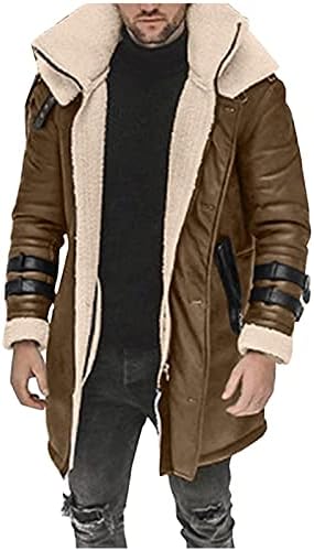 Jacheta cu glugă pentru bărbați, costum de lucru casual cu mânecă lungă jacheta de bază parka straturi de iarnă pentru bărbați