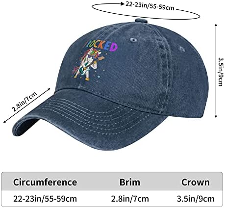Unicorn Tata pălărie pentru femei bărbați Vintage Baseball Cap reglabil Denim Sport călătorie drumeții