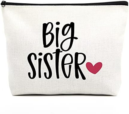 Surori Cadouri de la sora soră mai mare cadou de machiaj geantă amuzantă pentru femei pentru femei cele mai bune sora idei de cadouri pentru sora ei în legi micuță sora mare bestie prieteni ziua de naștere sora cadouri de Crăciun