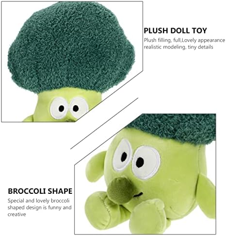 Gadpiparty creative umplute brocoli jucărie de pluș 3d desen animat de desene animate de pluș cu pernă de broccoli păpușă de