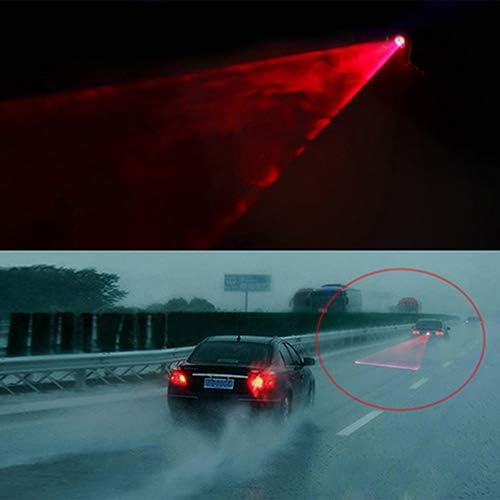 Autoe Car Laser FOG LUMINA LUMINĂ Ploaia anti-coliziune Lampa de avertizare auto din spate