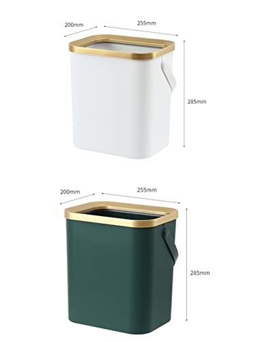 Uxzdx coș de gunoi Auriu Pentru Bucătărie Baie patruped tip Push coș de gunoi îngust din plastic cu capac