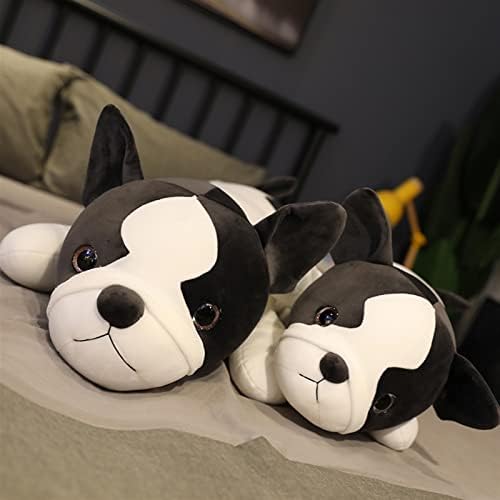 Jj yyds bulldog jucărie de pluș cu pernă de câini de animale lungi pernă pentru adulți adult pentru dormit cadou pentru iubită