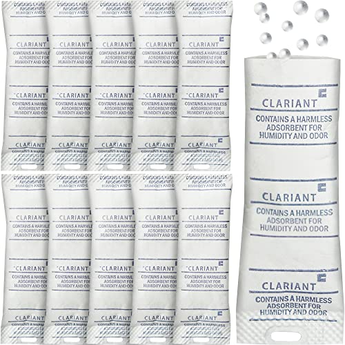 Pachete de 5 grame Clariant 5 Gram - Absimteri de umiditate Pack Dessicant - pachete premium de silica -gel de calitate alimentară - pachete de silice pure utilizate ca pachete de desicant pentru eliberare de umiditate pentru depozitare