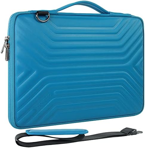 Mânecă de laptop impermeabil de impermeabil Domiso 17 inch cu curea cu curea cu curea ușoară tabletă moi de protecție pentru 17 - 17,3 Notebook / Dell / Lenovo / Acer / HP / MSI, albastru
