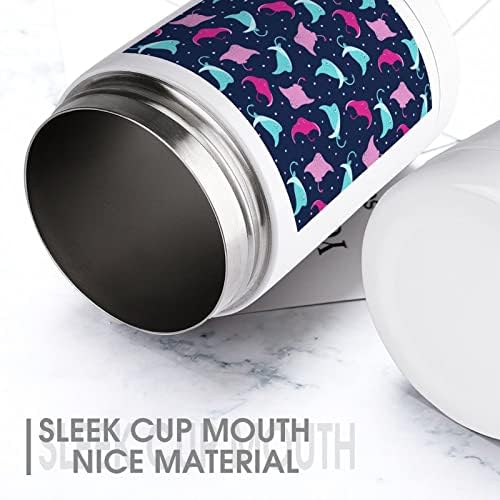 Cupa colorată de stingray Cup rece din oțel inoxidabil izolate pot răcire Tumbler cu capace pentru femei pentru bărbați cadouri