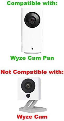 Capacul tigaiei cu came Wyze, pielea de protecție siliconică compatibilă cu Wyze Cam Pan 1080p Cameră de securitate UV și rezistentă la apă, 1 pachet, maro