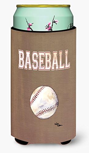 Caroline's Treasures 8485TBC Baseball Baseball Băiat înalt, Can Can Mânecă Hugger Mașină Băutură lavabilă Mânecă Hugger colapsabilă