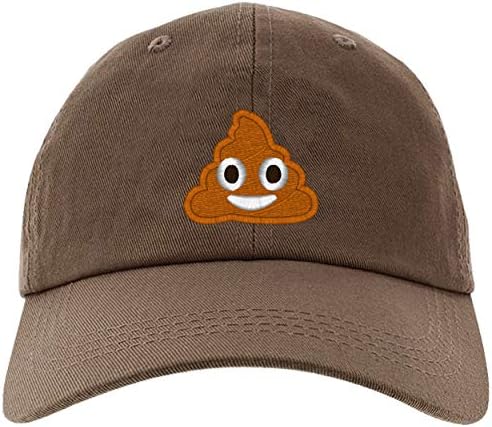 Capa de imagine a textului cu față de tip poop brodat, cu pălărie de baseball reglabilă