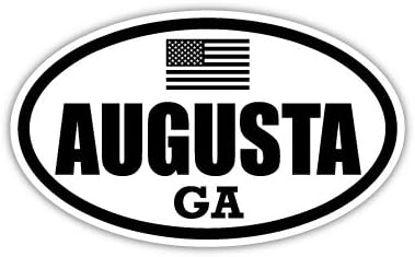 Augusta Ga Georgia Richmond County Stealthy SUA Flag Euro Decal Sticker Bumper 3M Vinil 3 X 5