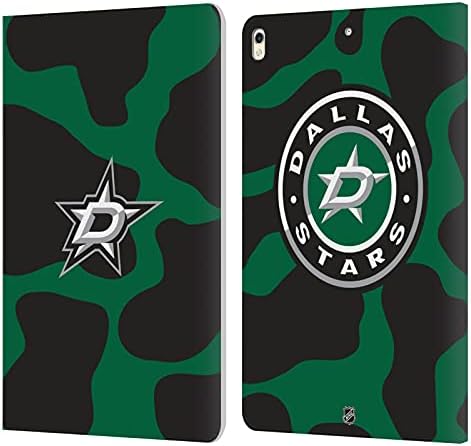 Head Case Designs licențiat oficial NHL Model de vacă Dallas Stars Stars din piele Portofel de portofel Compatibil cu Apple