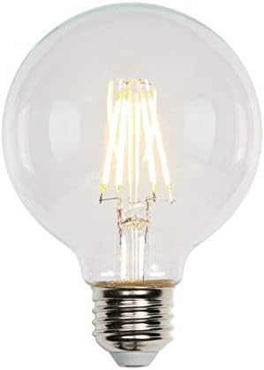 Westinghouse Lighting 4317200 5.5 Watt G25 bec cu LED-uri cu filament clar, cu bază medie