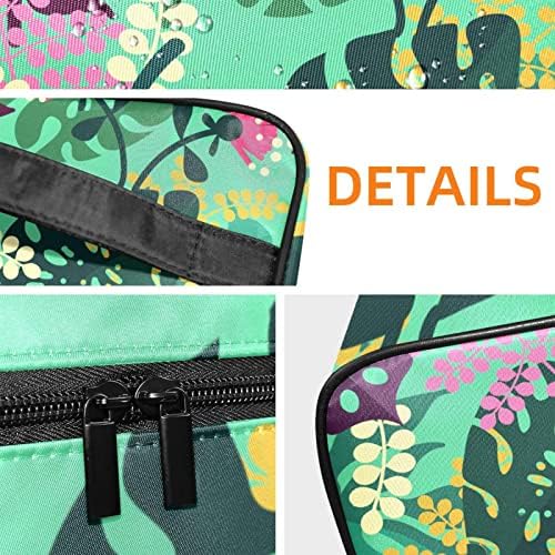 Geantă de machiaj de design tropical colorat pentru fete, geantă cosmetică care călătoresc machiaj pentru machiaj Bag