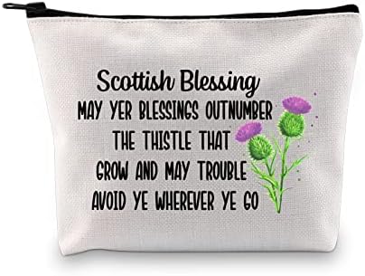 Mnigiu Scottish Thistle Machiaj Geantă cosmetică Cosmetic Binecuvântare Cadou de binecuvântare.