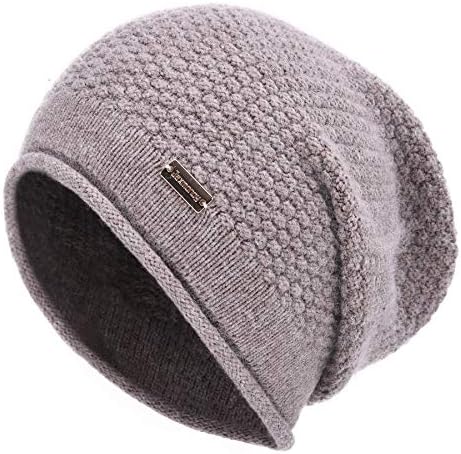 Jaxmonoy Slouchy Beanies pentru femei iarna moale cald Cașmir pălărie craniu Cap Doamnelor tricot lână Beanie pălărie pentru