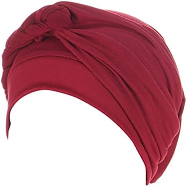 Cap Wrap femei Turban Cap pălării pre-legat Twisted panglica păr acoperi chemo văl Cancer Headwrap pălării pentru