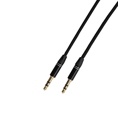 Cablu aux de 3,5 mm împletit; Seadream 3pack 4ft Masculin la bărbat de 3,5 mm țesut țesut din țesătură împletită auxiliar audio