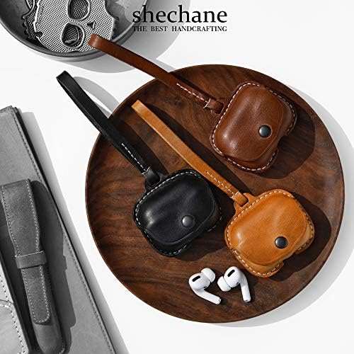 Shechane piele AirPods Pro 1/2nd Case AirPods Pro 1/2 Protective Husa Capacul Cărucii AirPod String Compatibil cu AirPods Pro