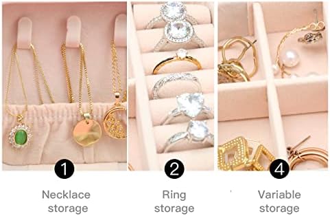 Cutii de bijuterii Mini bijuterii Organizator de bijuterii Călătorie portabile mici bijuterii depozitare din piele premium