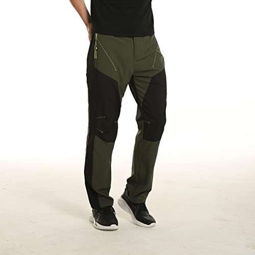 Pantaloni de drumeție convertibili bărbați ușor Zip de pe pantaloni de marfă respirabili pantaloni casual pentru exterior,