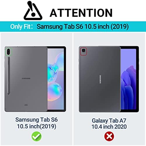 Carcasă pentru copii Thoreta pentru Samsung Galaxy Tab S6 10.5-inch 2019, Stand de mâner convertibil pentru copii, dovadă pentru