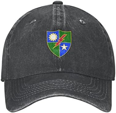 POOEDSO Vintage Regimentul 75 Ranger unitate distinctivă Insignia șapcă de Baseball pentru bărbați femei pălărie de Cowboy