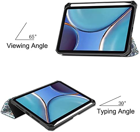 Carcasă Dongke pentru iPad Mini 6 2021 [Suport pentru creion încorporat], capac de protecție TPU moale TPU și Slim, ușor, Stand