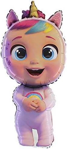 Toyland® 44 Cry Babies Fantasy Dreamy Unicorn Foil Balloon - Decorațiuni de petrecere