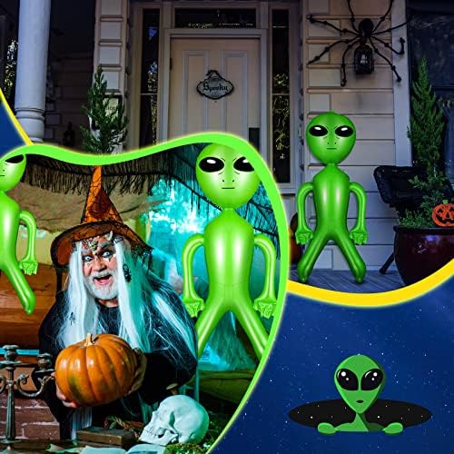 35 inch gonflabil extraterestru extraterestru alien umflate jucărie pentru decorațiuni de petrecere, ziua de naștere, Halloween,
