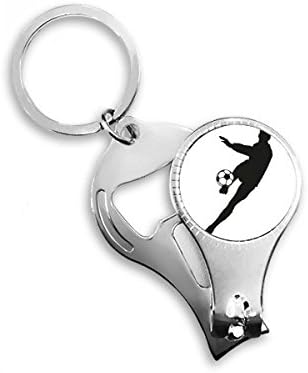 Fotbal sport de fotbal contur cu unghii Nipper Ring Key Lanț deschizător de sticle Clipper