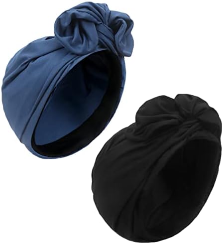Danmy Women Turbans Headwraps Bonnet Turban Knot Beanie Cap Hatwrap Hat, DIY Turban for Women