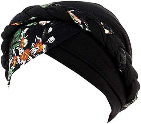 Pălării Florale Femei Elegant Turban Pălărie Cap Wraps Acoperă Chemo Cancer Cap Pălărie Batic Beanie Răsucite Panglica Pălărie